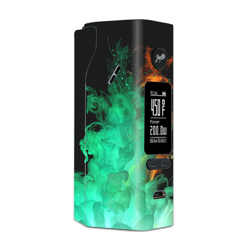  Orange Green Smoke Wismec Reuleaux RX 2/3 combo kit Skin