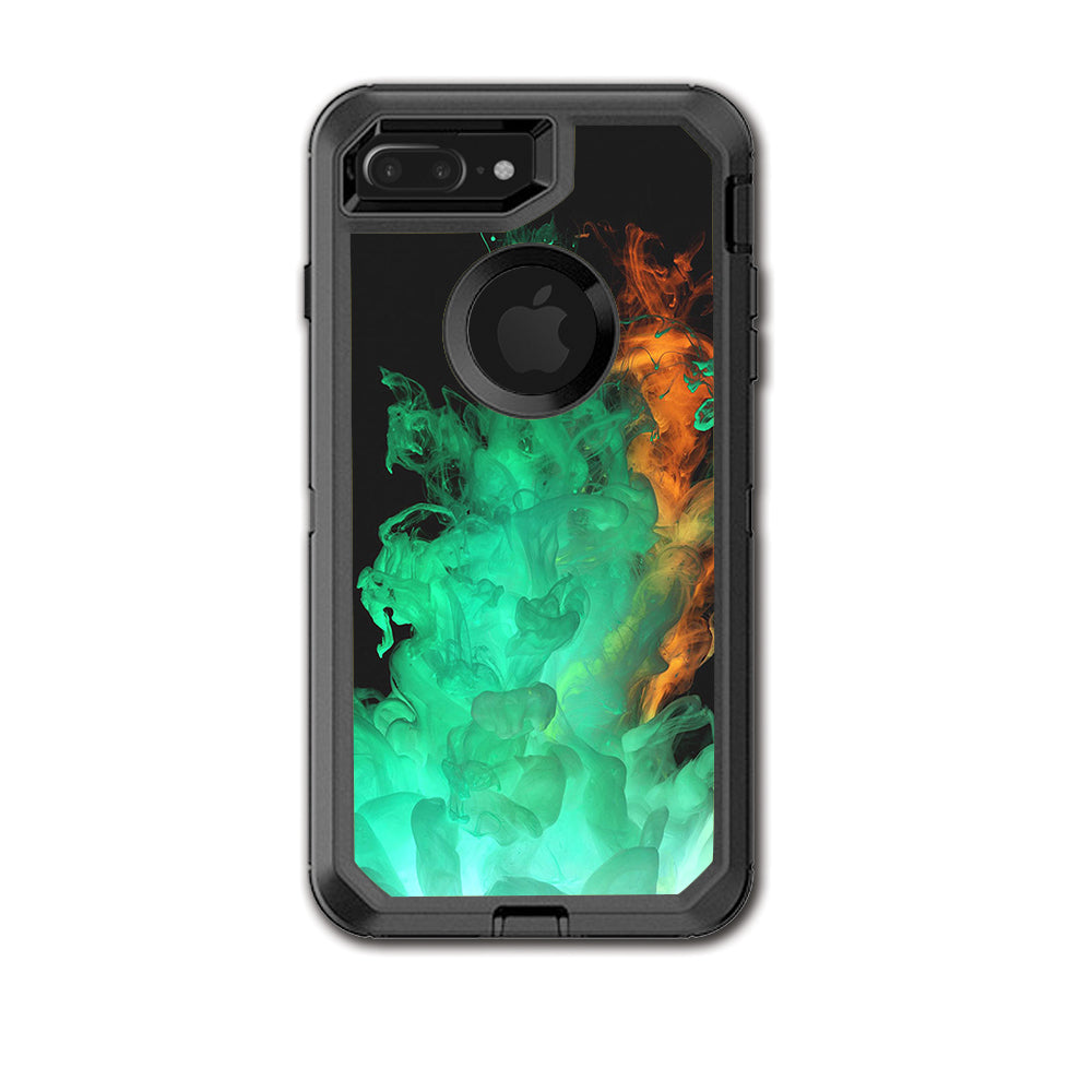  Orange Green Smoke Otterbox Defender iPhone 7+ Plus or iPhone 8+ Plus Skin