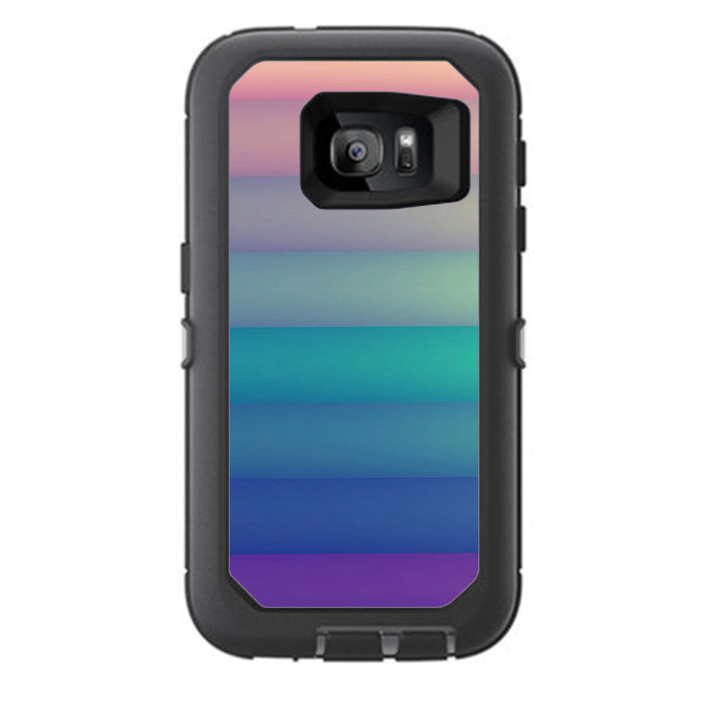  Pastel Stripes Otterbox Defender Samsung Galaxy S7 Skin