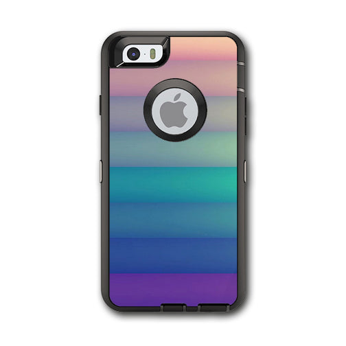  Pastel Stripes Otterbox Defender iPhone 6 Skin