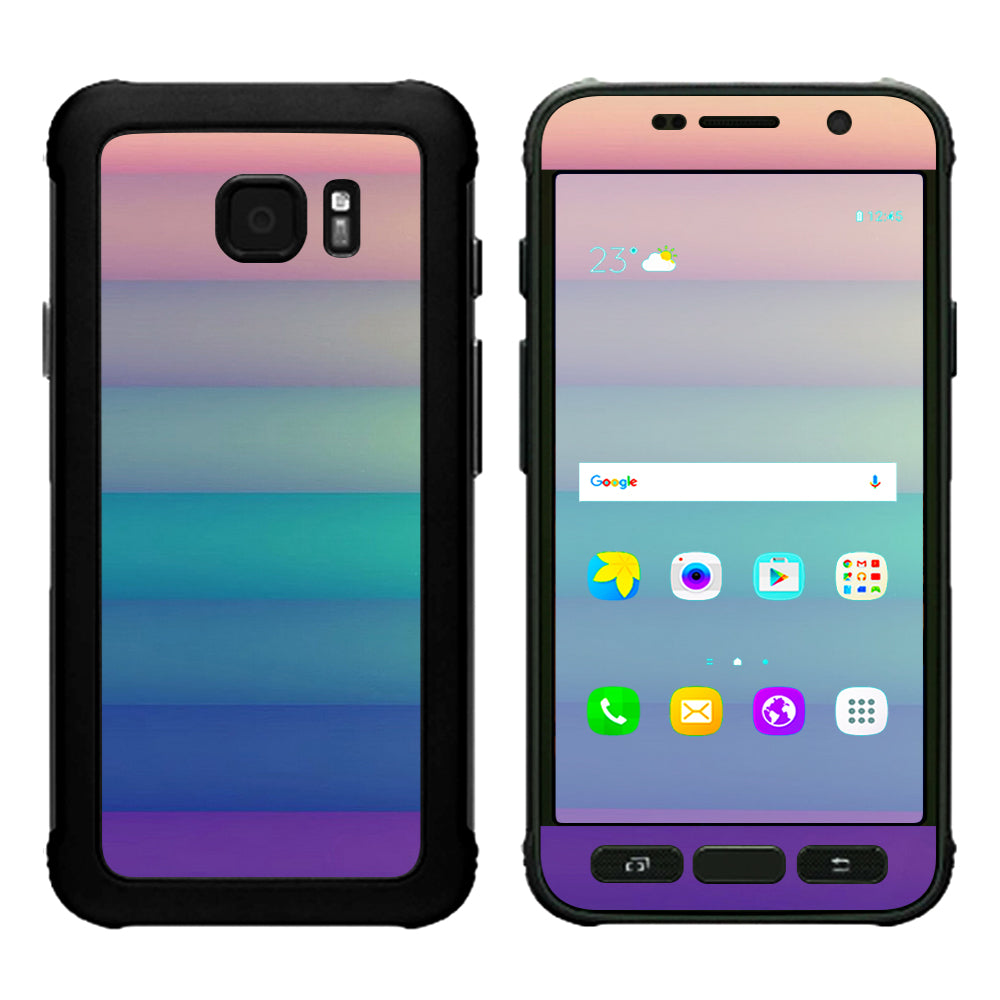  Pastel Stripes Samsung Galaxy S7 Active Skin