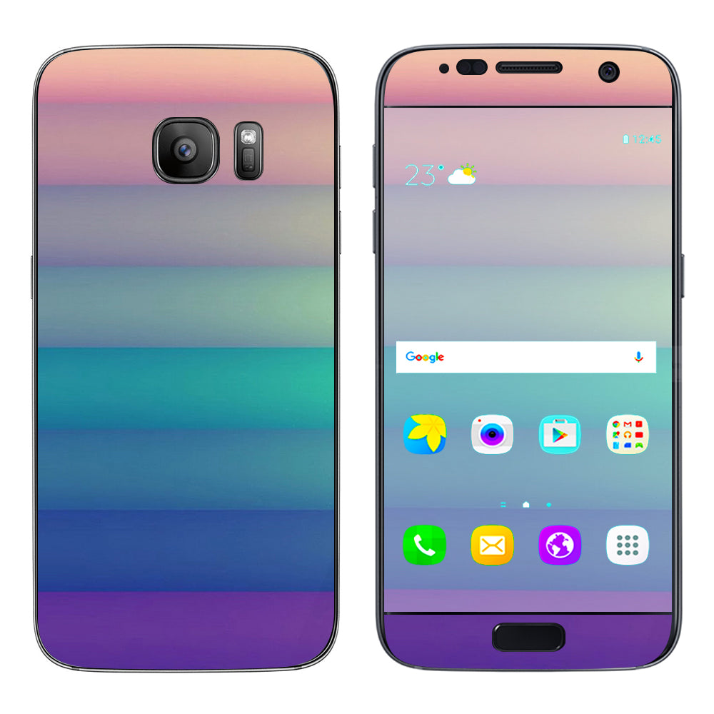  Pastel Stripes Samsung Galaxy S7 Skin