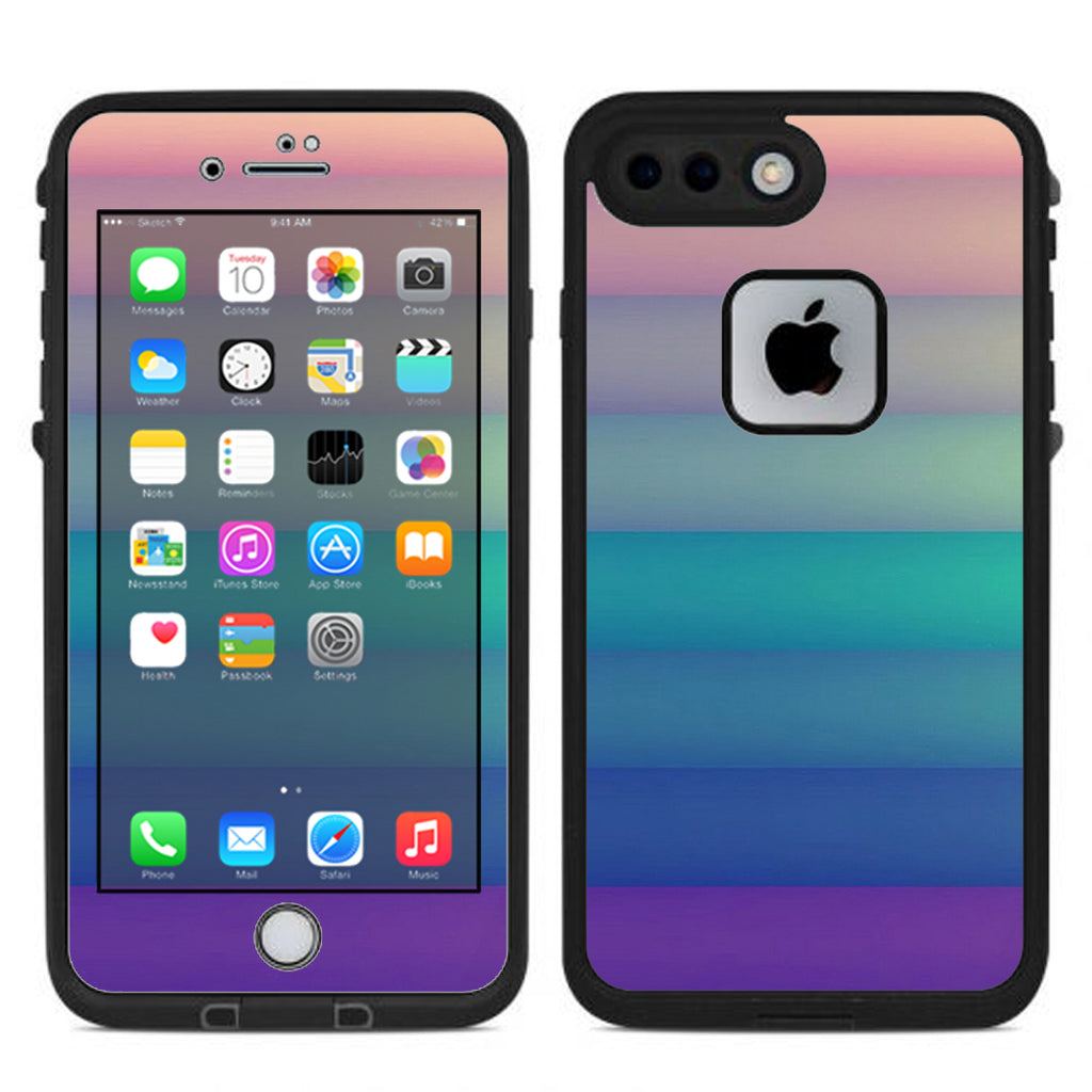  Pastel Stripes Lifeproof Fre iPhone 7 Plus or iPhone 8 Plus Skin