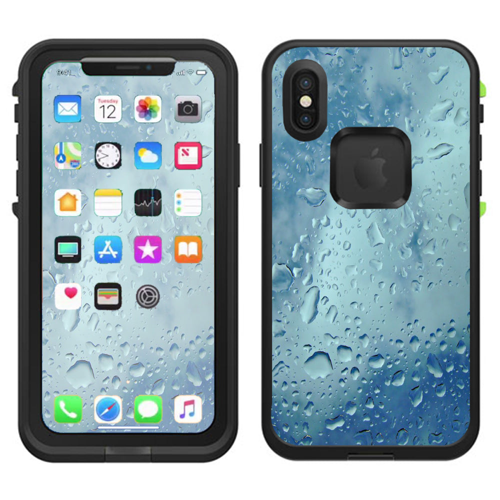 Raindrops Lifeproof Fre Case iPhone X Skin