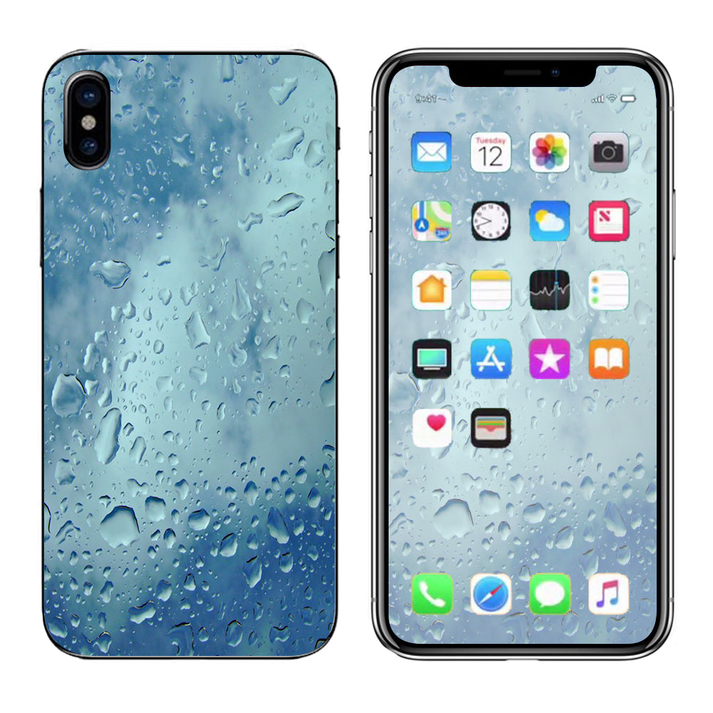  Raindrops Apple iPhone X Skin