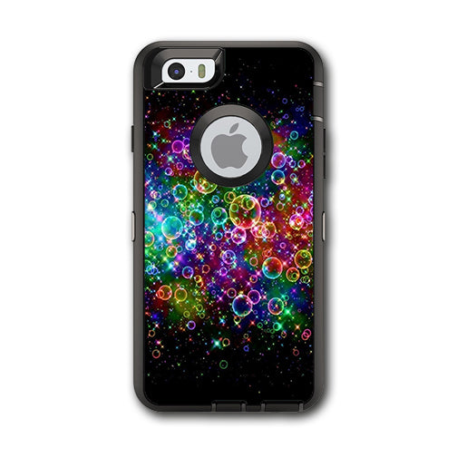  Rainbow Bubbles Otterbox Defender iPhone 6 Skin
