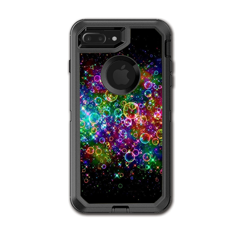  Rainbow Bubbles Otterbox Defender iPhone 7+ Plus or iPhone 8+ Plus Skin