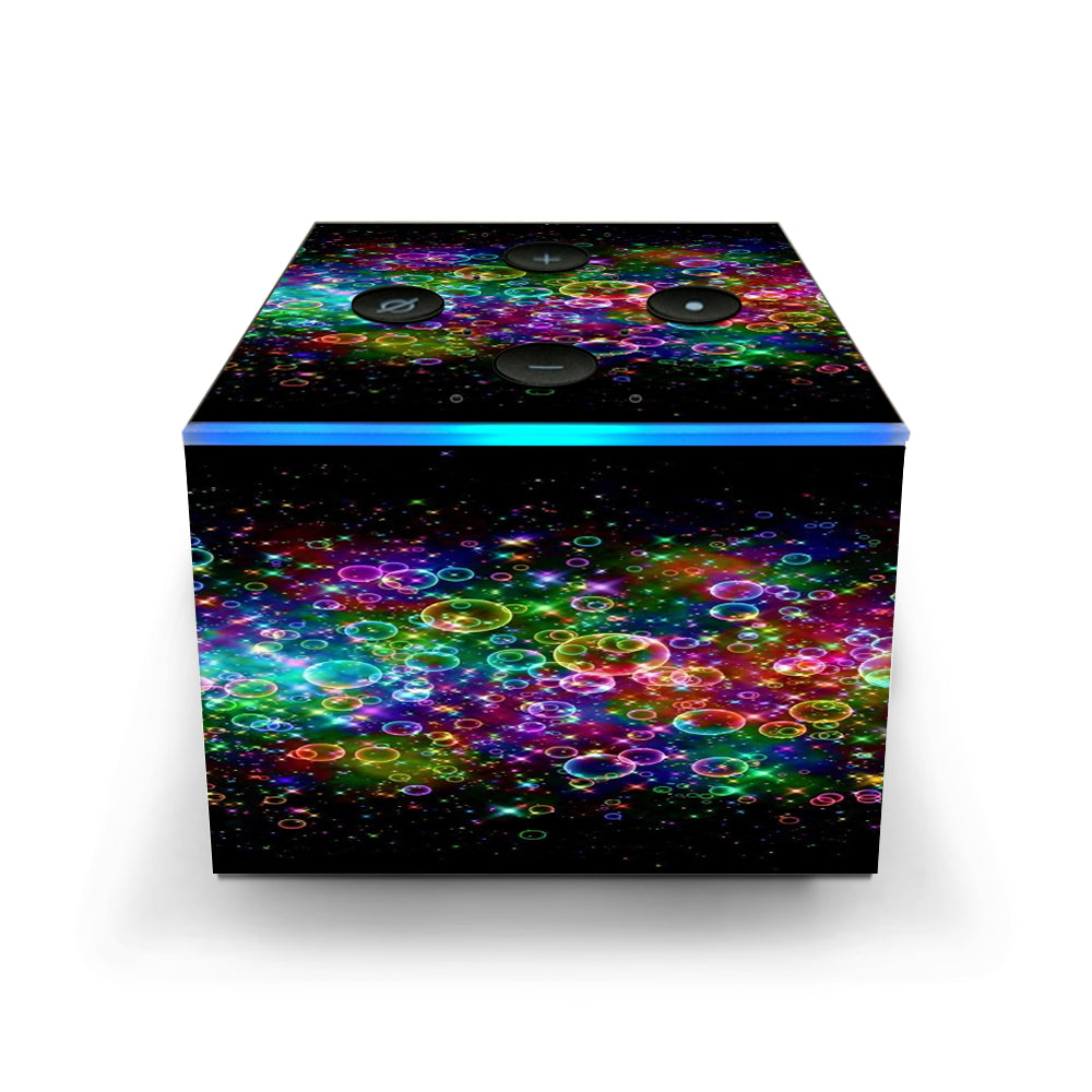  Rainbow Bubbles Amazon Fire TV Cube Skin