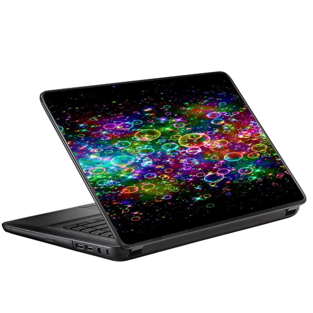  Rainbow Bubbles Universal 13 to 16 inch wide laptop Skin