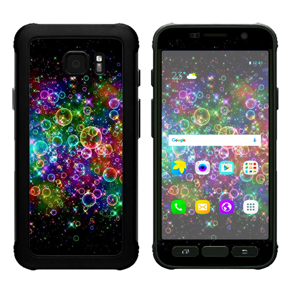  Rainbow Bubbles Samsung Galaxy S7 Active Skin