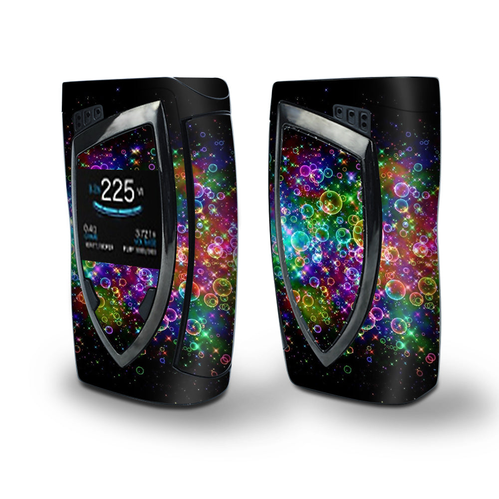 Skin Decal Vinyl Wrap for Smok Devilkin Kit 225w Vape (includes TFV12 Prince Tank Skins) skins cover/ Rainbow bubbles