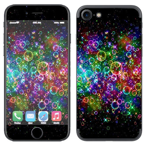  Rainbow Bubbles Apple iPhone 7 or iPhone 8 Skin