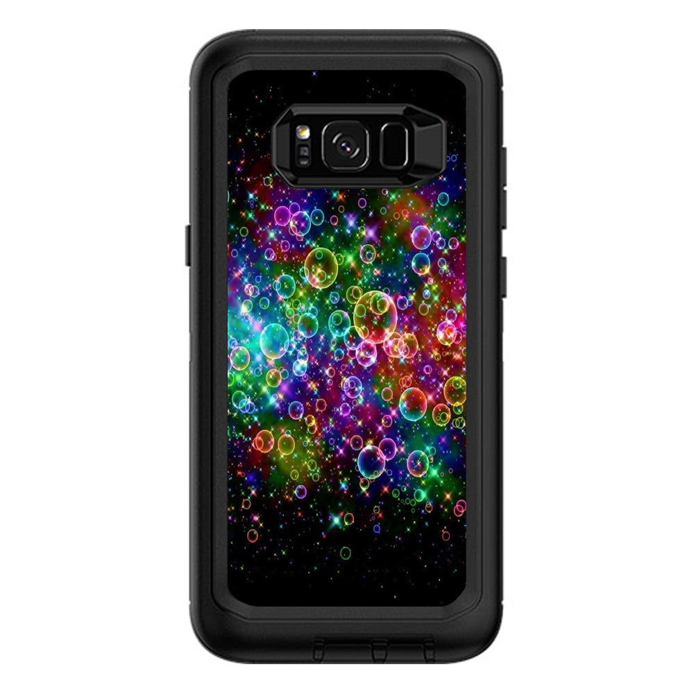 Rainbow Bubbles Otterbox Defender Samsung Galaxy S8 Plus Skin