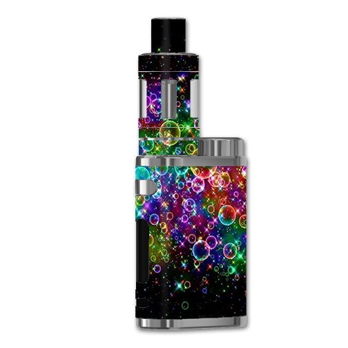 Skin Decal Vinyl Wrap for eLeaf iStick Pico 75w TC Vape Mod / Rainbow bubbles itsaskin.com Skin Decal Vinyl Wrap for eLeaf iStick Pico 75w TC Vape Mod / Rainbow bubbles itsaskin.com