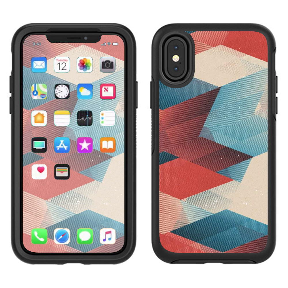  Abstract Pattern Otterbox Defender Apple iPhone X Skin