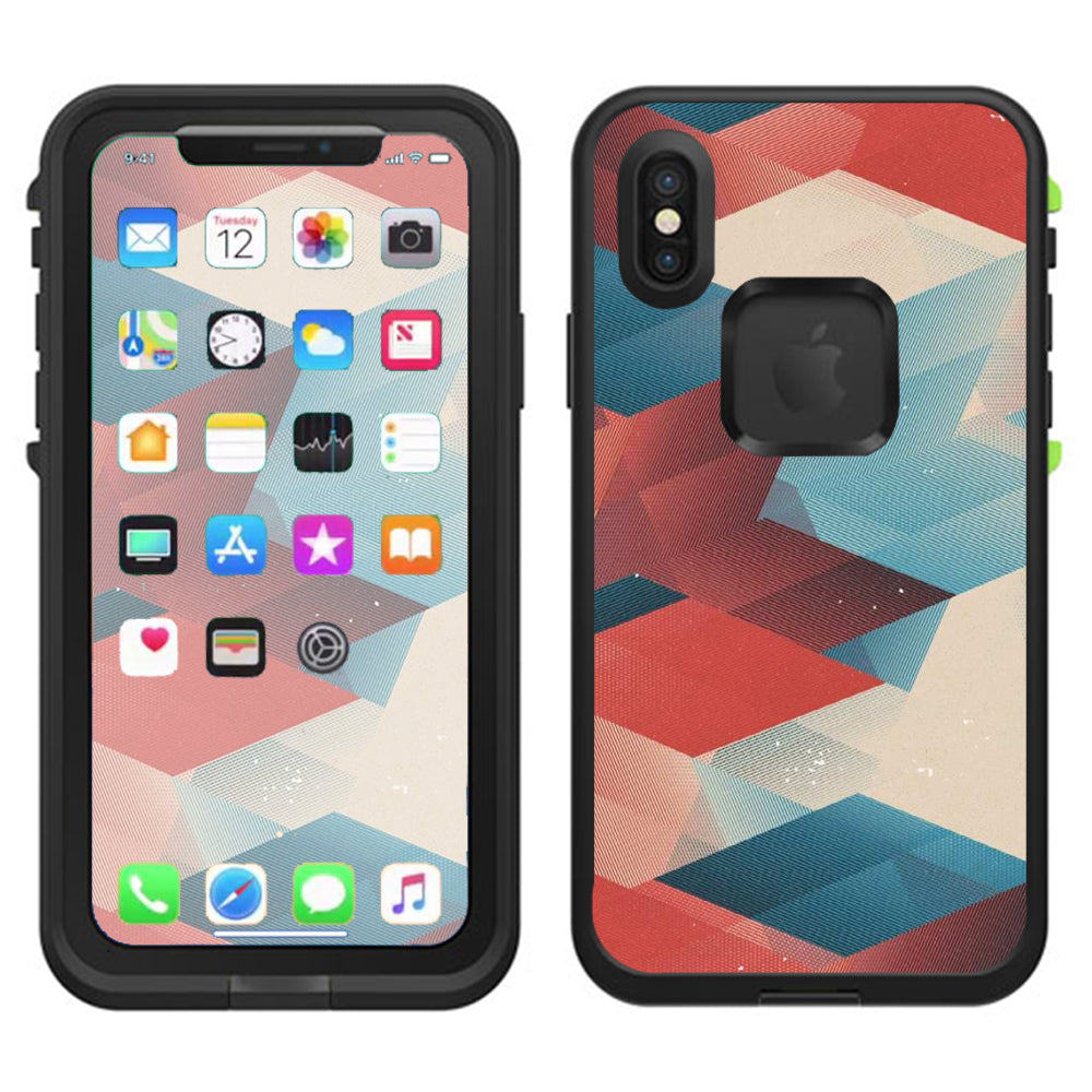  Abstract Pattern Lifeproof Fre Case iPhone X Skin