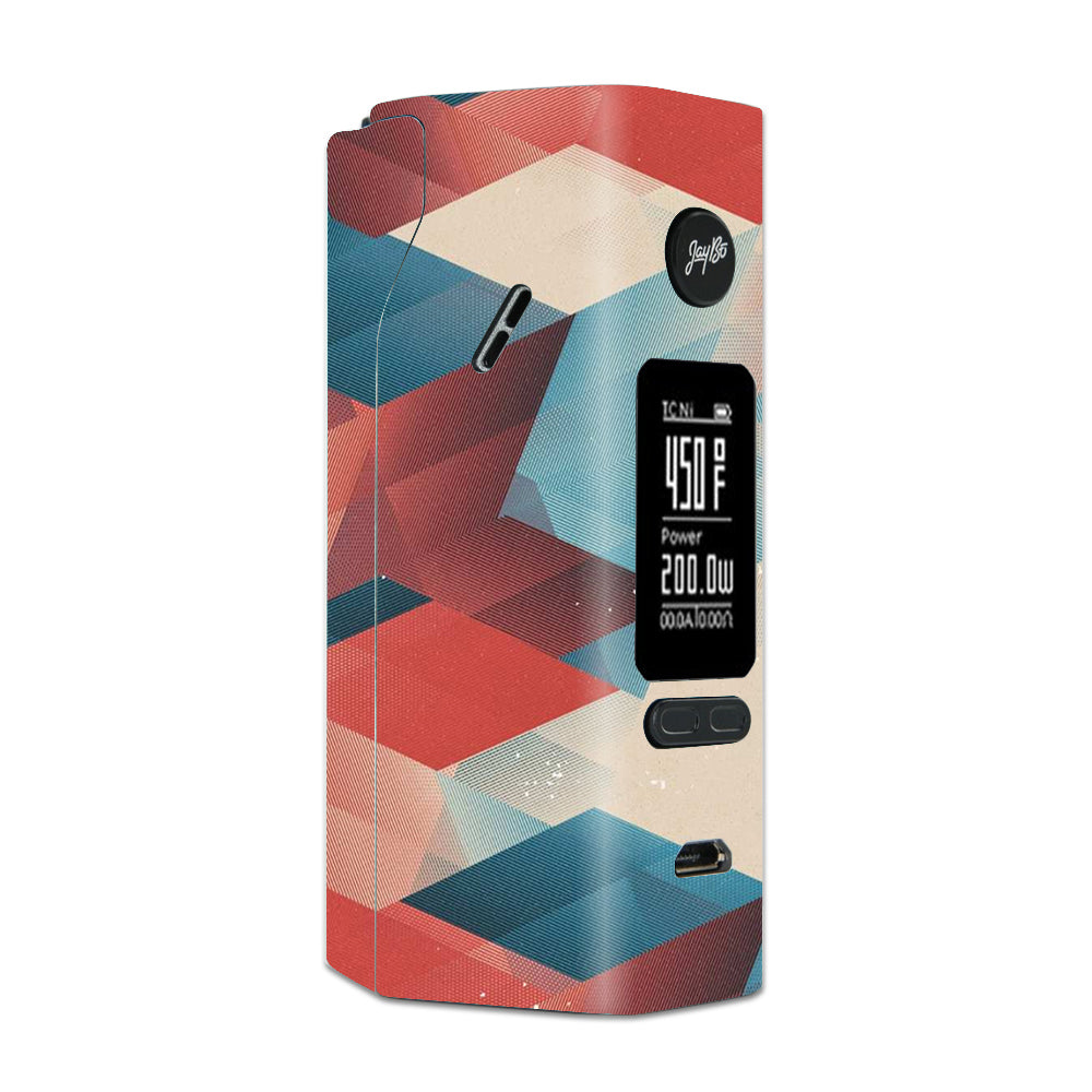  Abstract Pattern Wismec Reuleaux RX 2/3 combo kit Skin