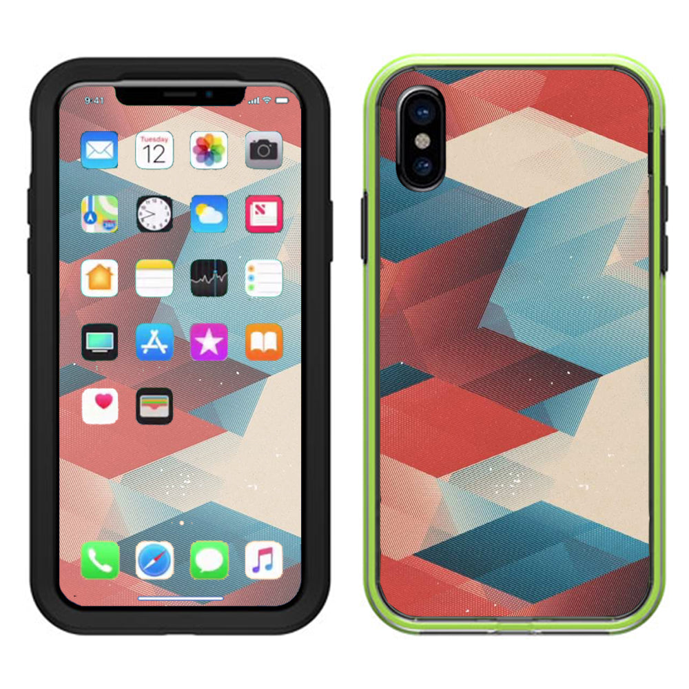  Abstract Pattern Lifeproof Slam Case iPhone X Skin