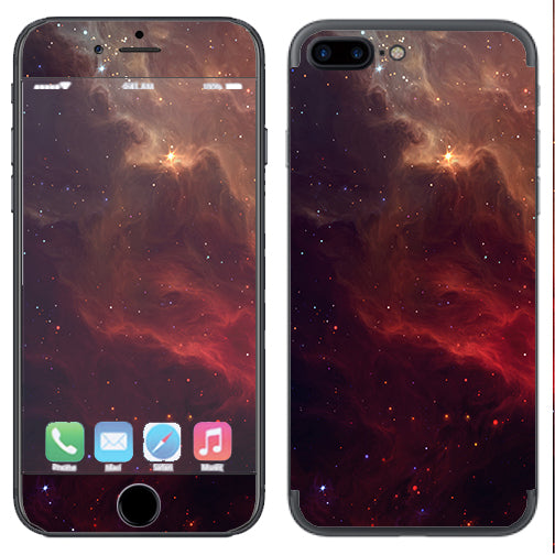  Red Galactic Nebula Apple  iPhone 7+ Plus / iPhone 8+ Plus Skin