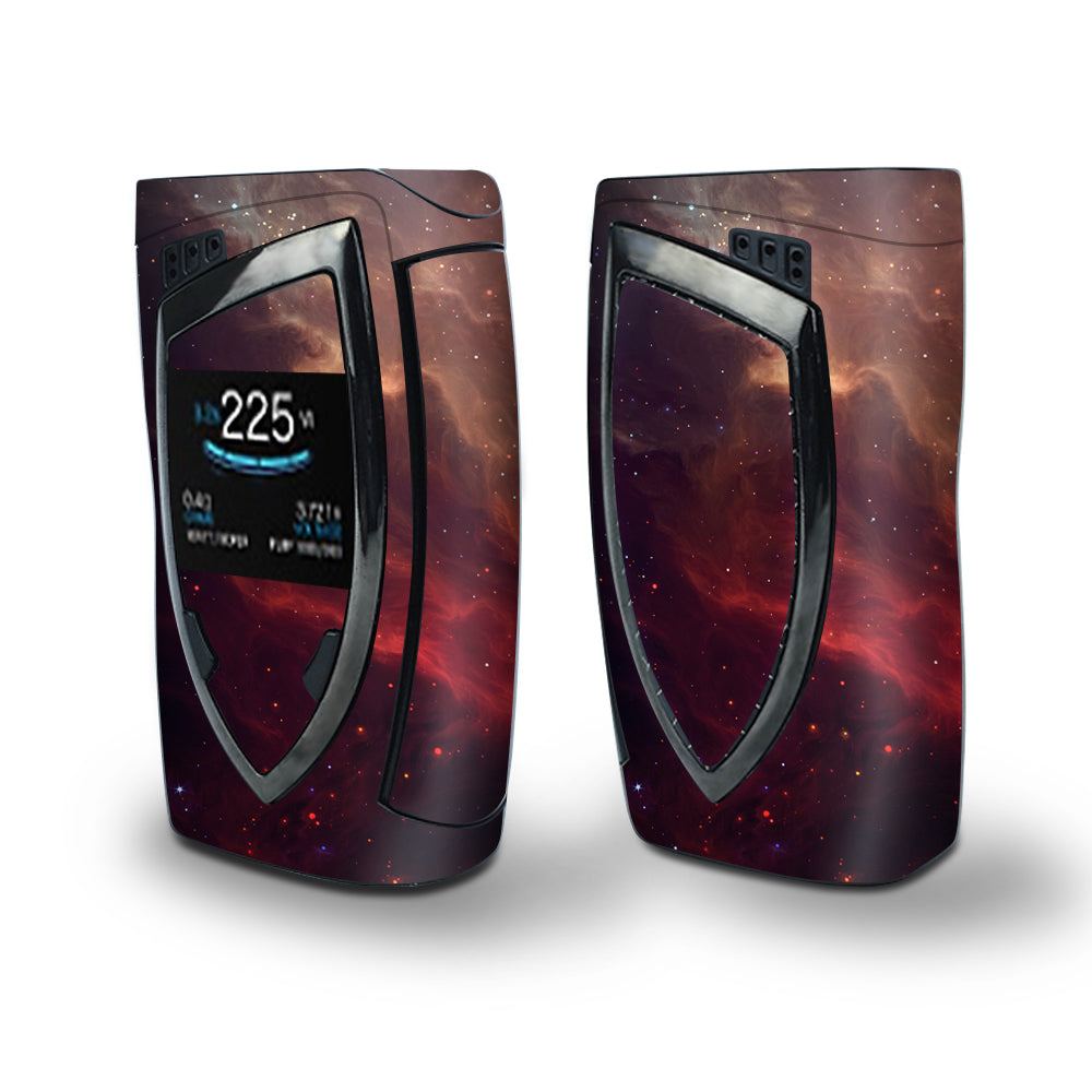 Skin Decal Vinyl Wrap for Smok Devilkin Kit 225w Vape (includes TFV12 Prince Tank Skins) skins cover/ Red Galactic Nebula