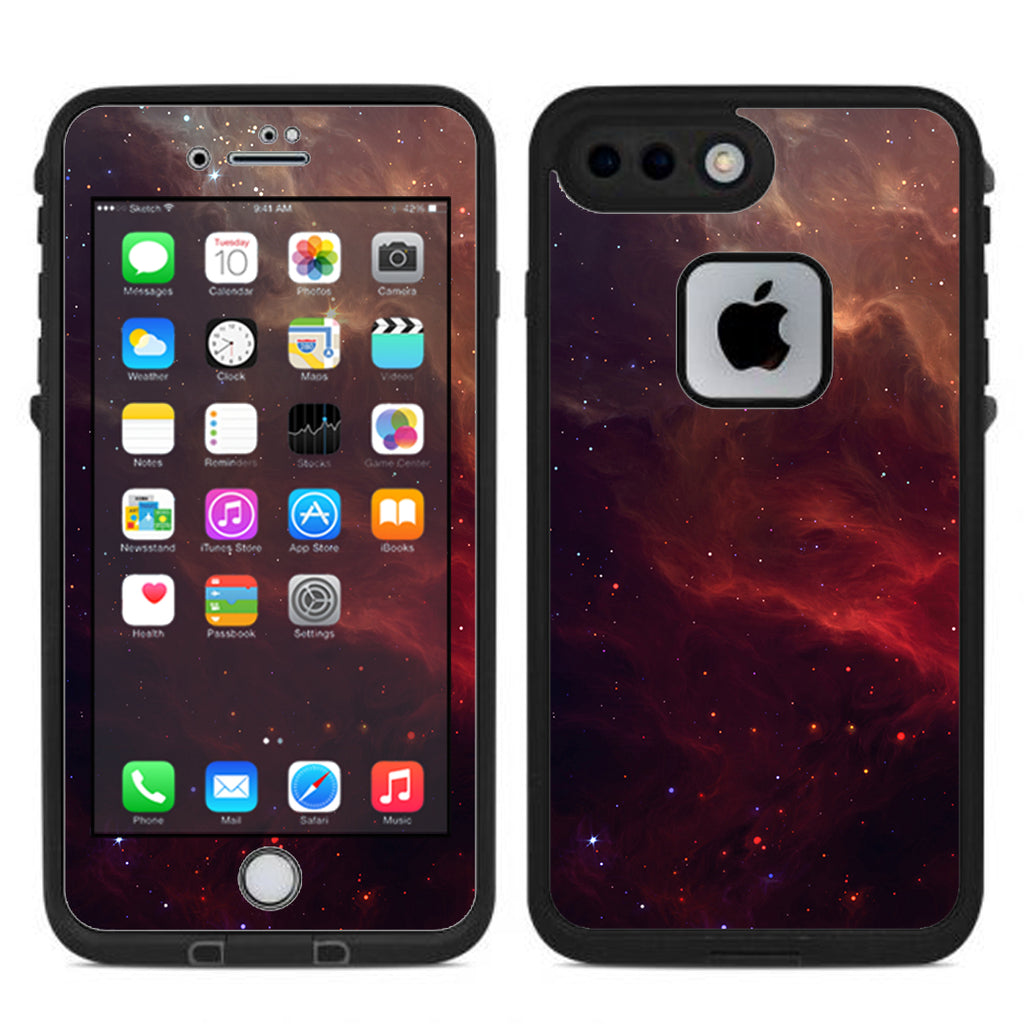 Red Galactic Nebula Lifeproof Fre iPhone 7 Plus or iPhone 8 Plus Skin