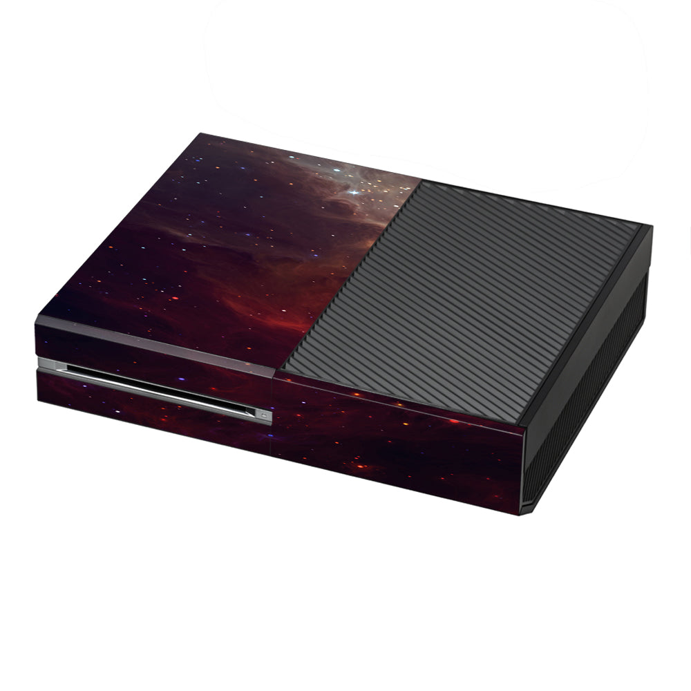  Red Galactic Nebula Microsoft Xbox One Skin