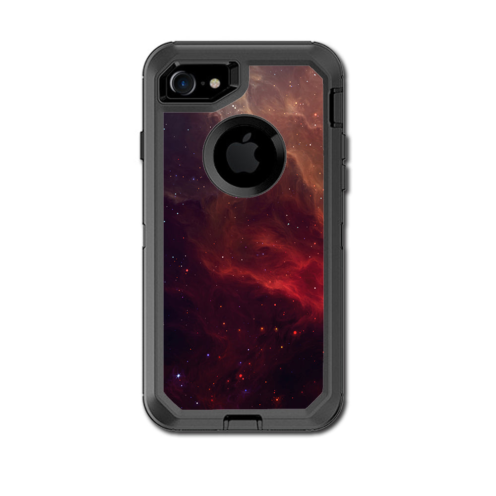  Red Galactic Nebula Otterbox Defender iPhone 7 or iPhone 8 Skin