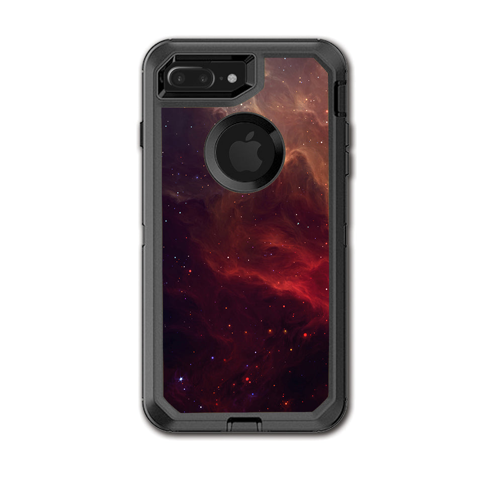  Red Galactic Nebula Otterbox Defender iPhone 7+ Plus or iPhone 8+ Plus Skin