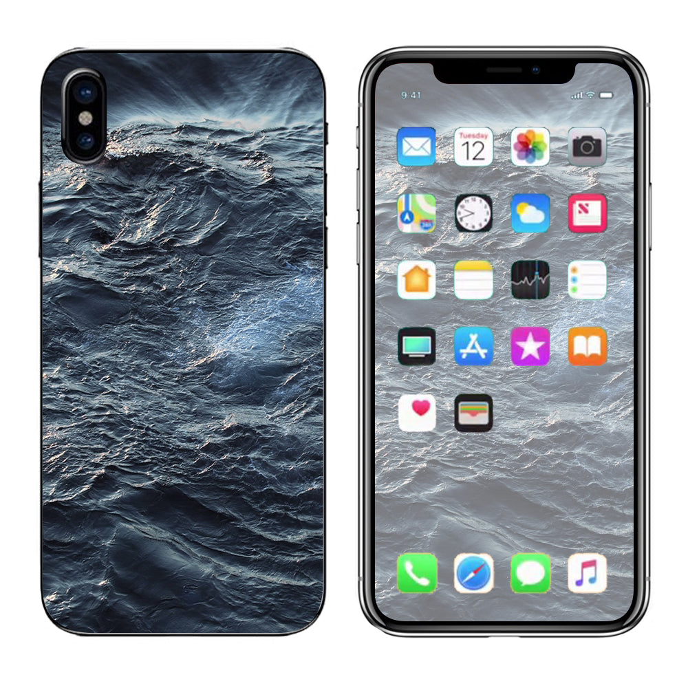  Sea Waves Apple iPhone X Skin