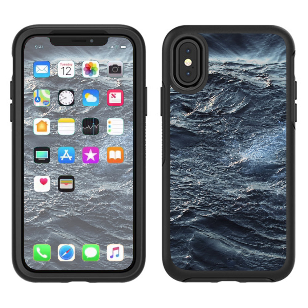  Sea Waves Otterbox Defender Apple iPhone X Skin
