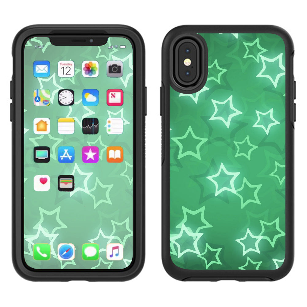  Shiny Stars Otterbox Defender Apple iPhone X Skin