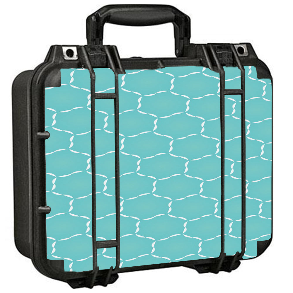  Blue Hexagon Pelican Case 1400 Skin