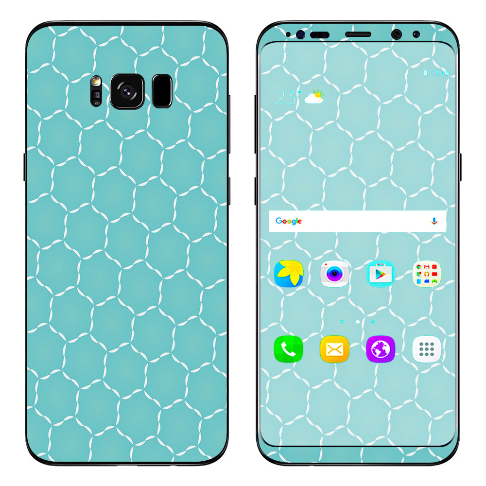 Blue Hexagon Samsung Galaxy S8 Plus Skin