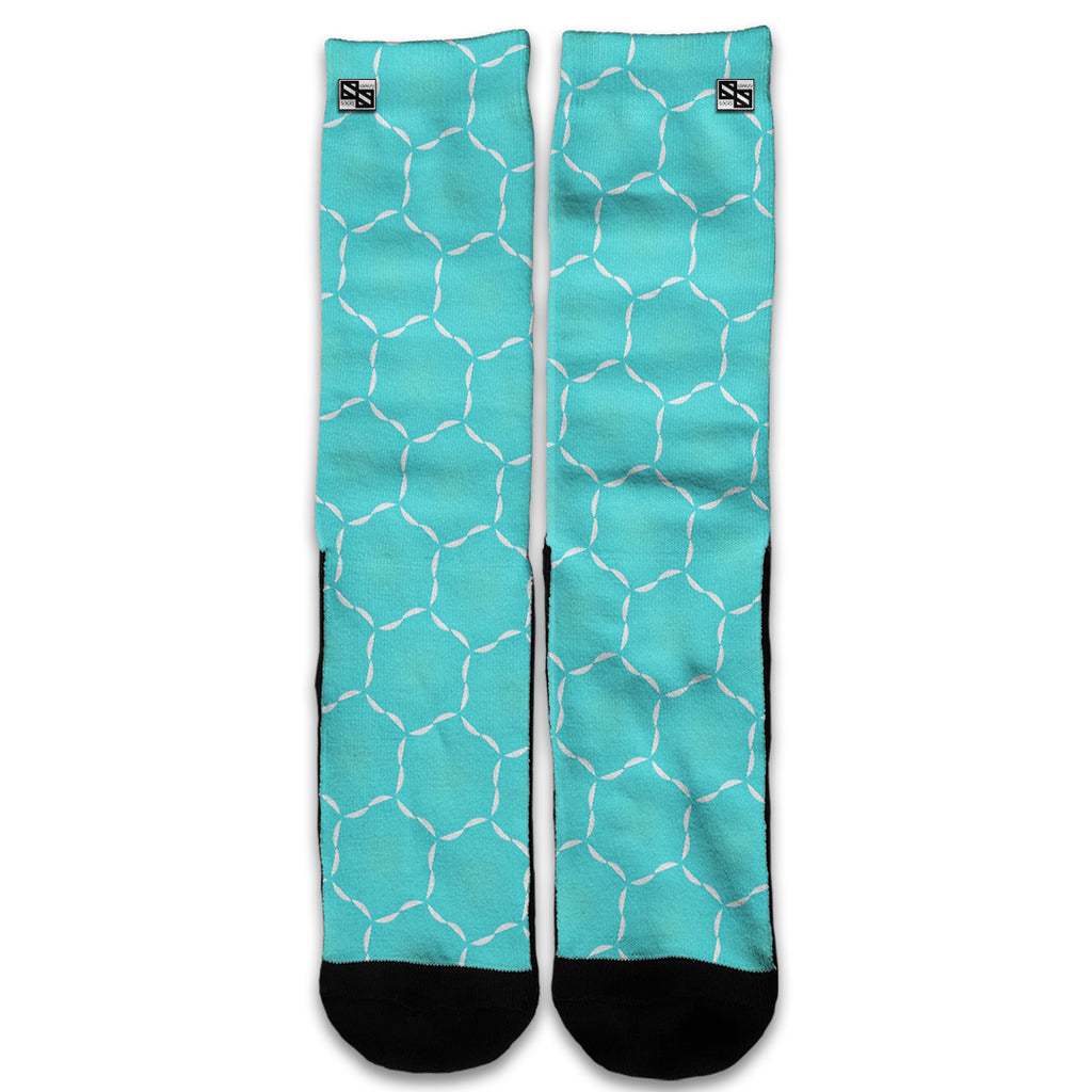  Blue Hexagon Universal Socks
