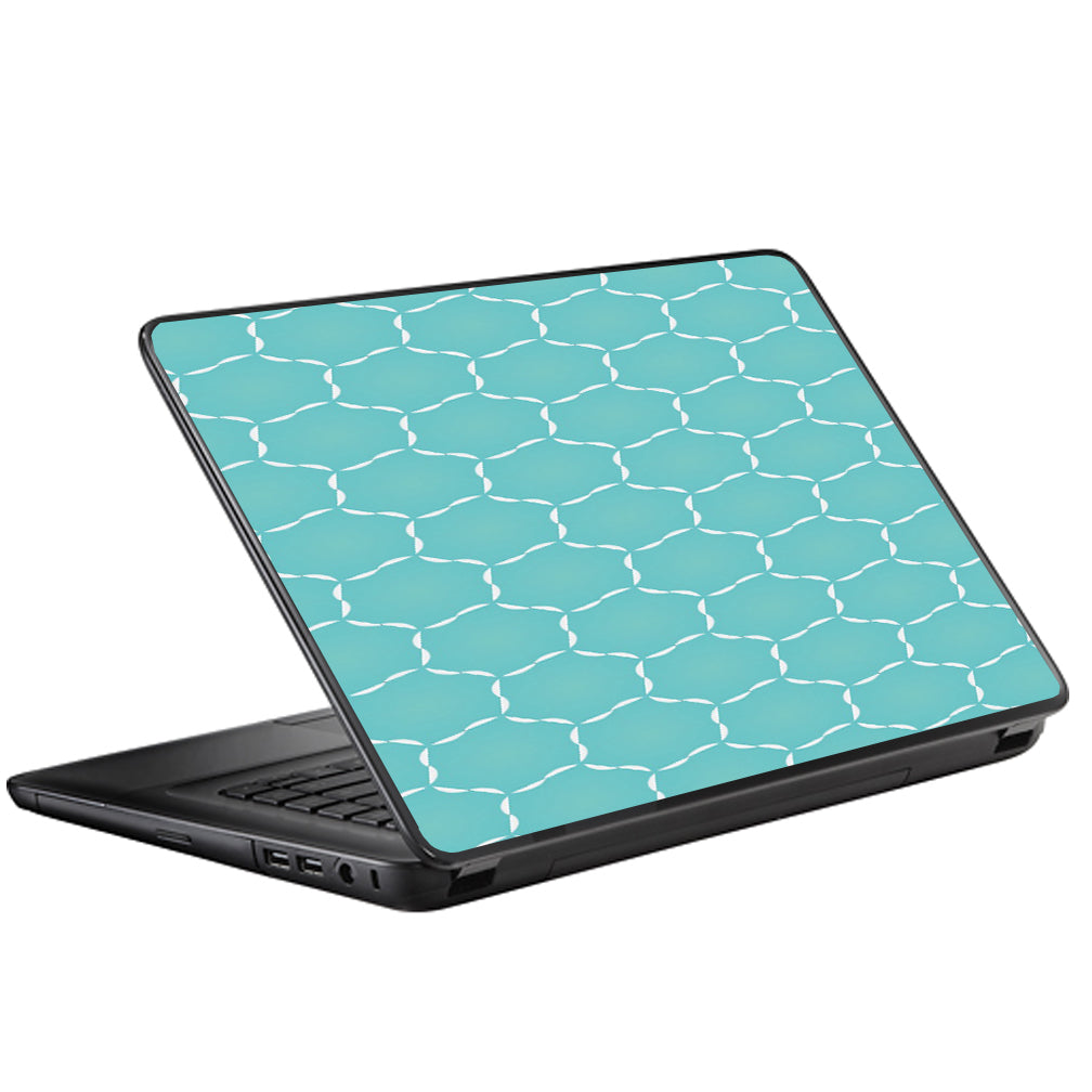  Blue Hexagon Universal 13 to 16 inch wide laptop Skin
