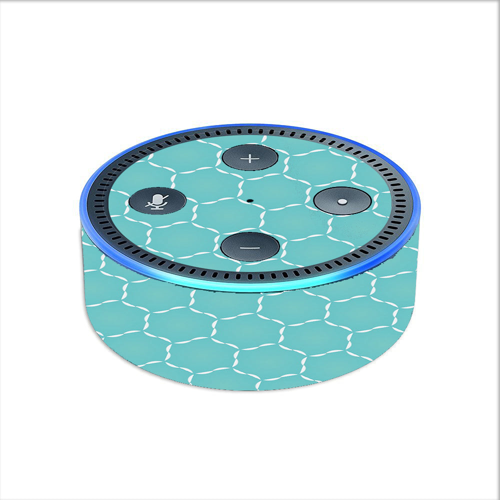  Blue Hexagon Amazon Echo Dot 2nd Gen Skin