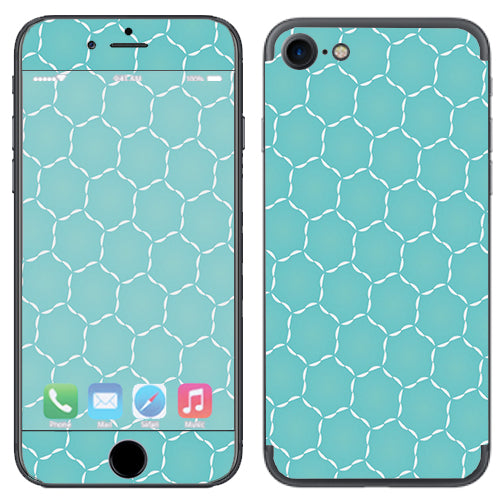  Blue Hexagon Apple iPhone 7 or iPhone 8 Skin