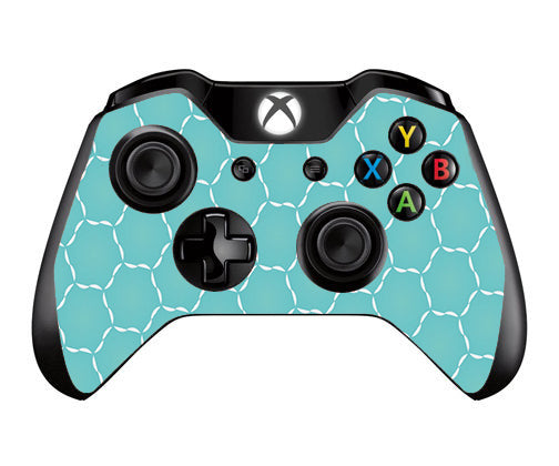  Blue Hexagon Microsoft Xbox One Controller Skin
