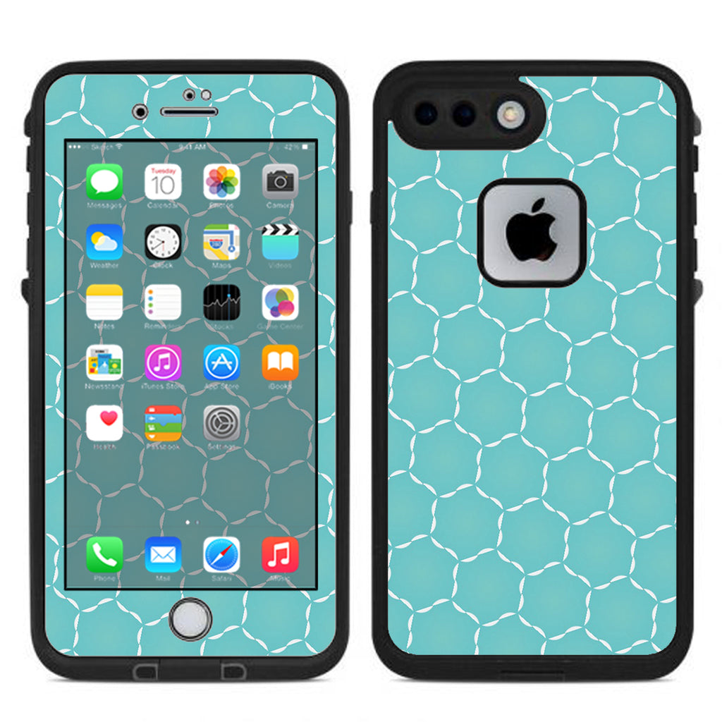  Blue Hexagon Lifeproof Fre iPhone 7 Plus or iPhone 8 Plus Skin