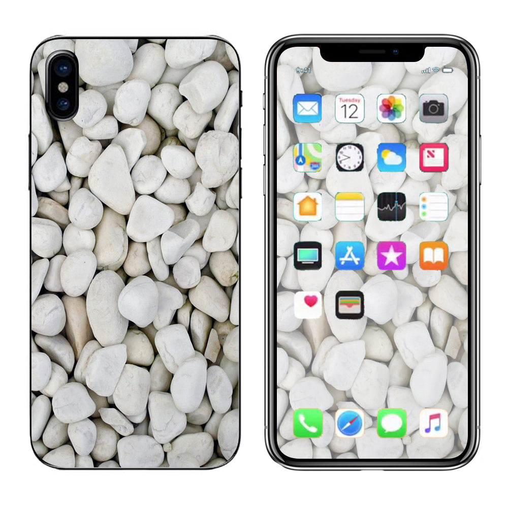  White Rocks Apple iPhone X Skin