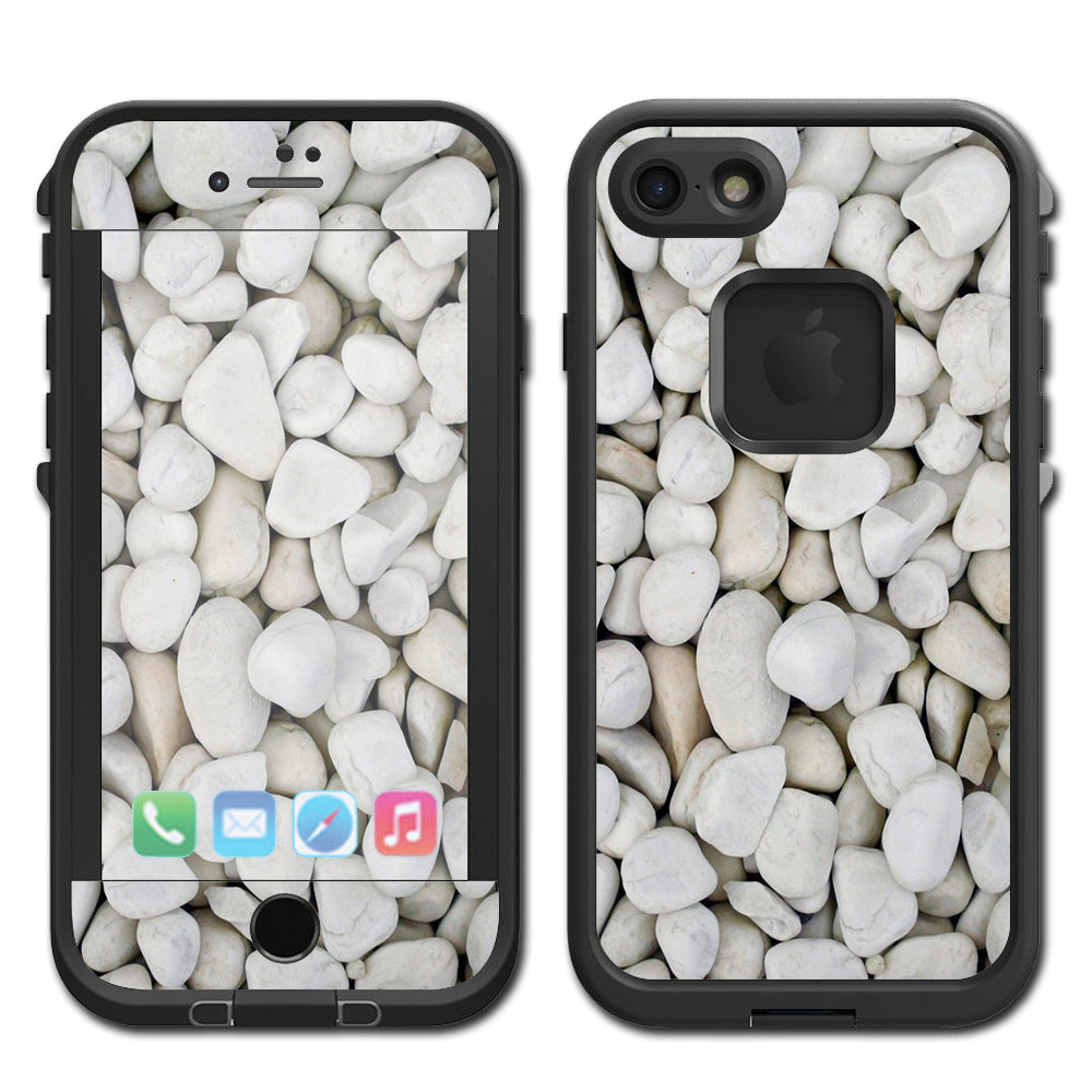  White Rocks Lifeproof Fre iPhone 7 or iPhone 8 Skin