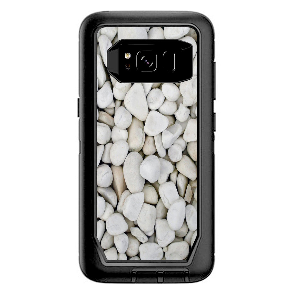  White Rocks Otterbox Defender Samsung Galaxy S8 Skin