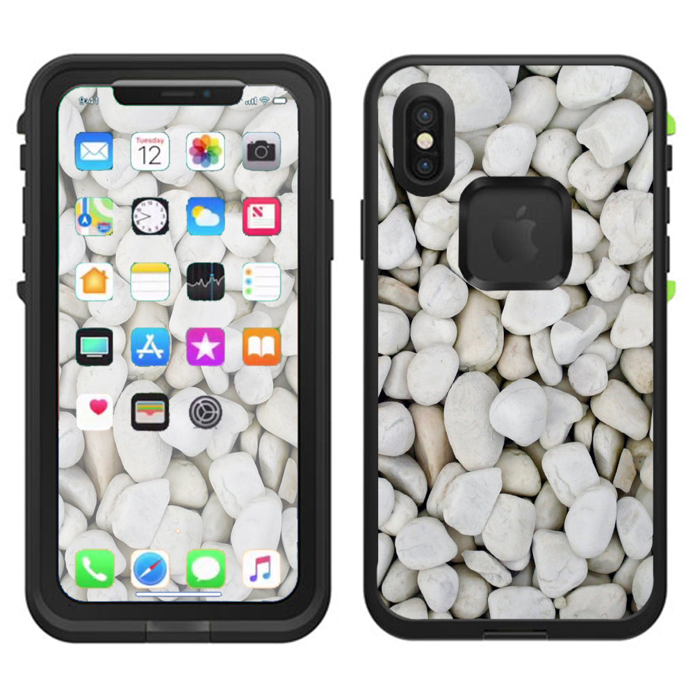  White Rocks Lifeproof Fre Case iPhone X Skin