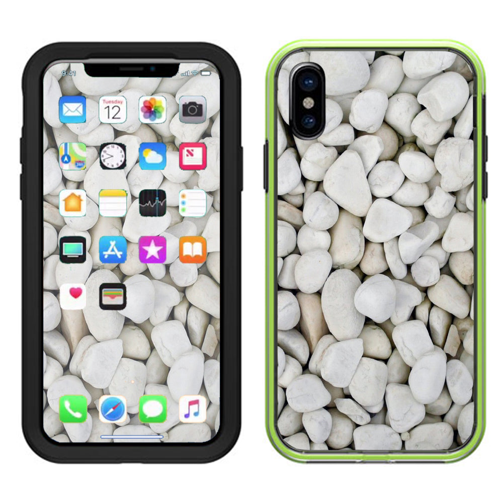  White Rocks Lifeproof Slam Case iPhone X Skin