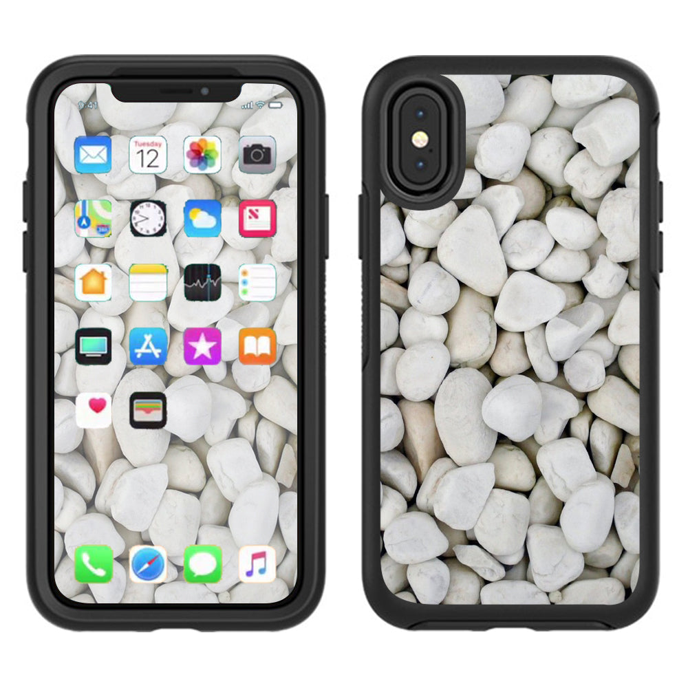  White Rocks Otterbox Defender Apple iPhone X Skin