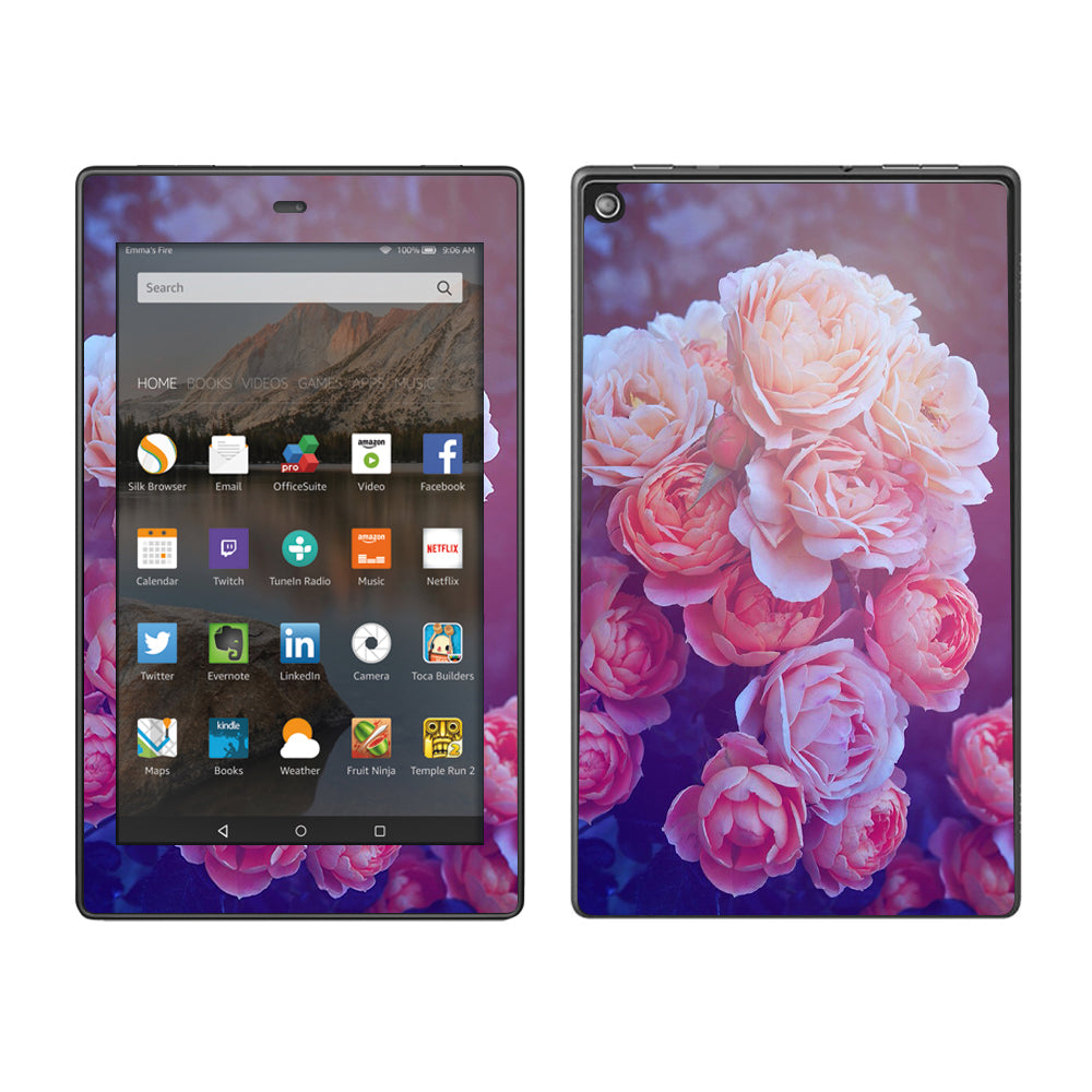  Pink Roses Amazon Fire HD 8 Skin