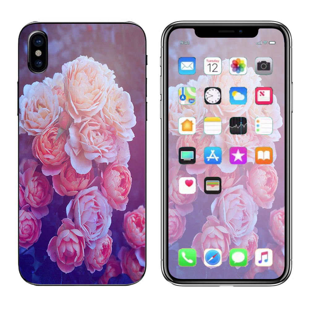  Pink Roses Apple iPhone X Skin