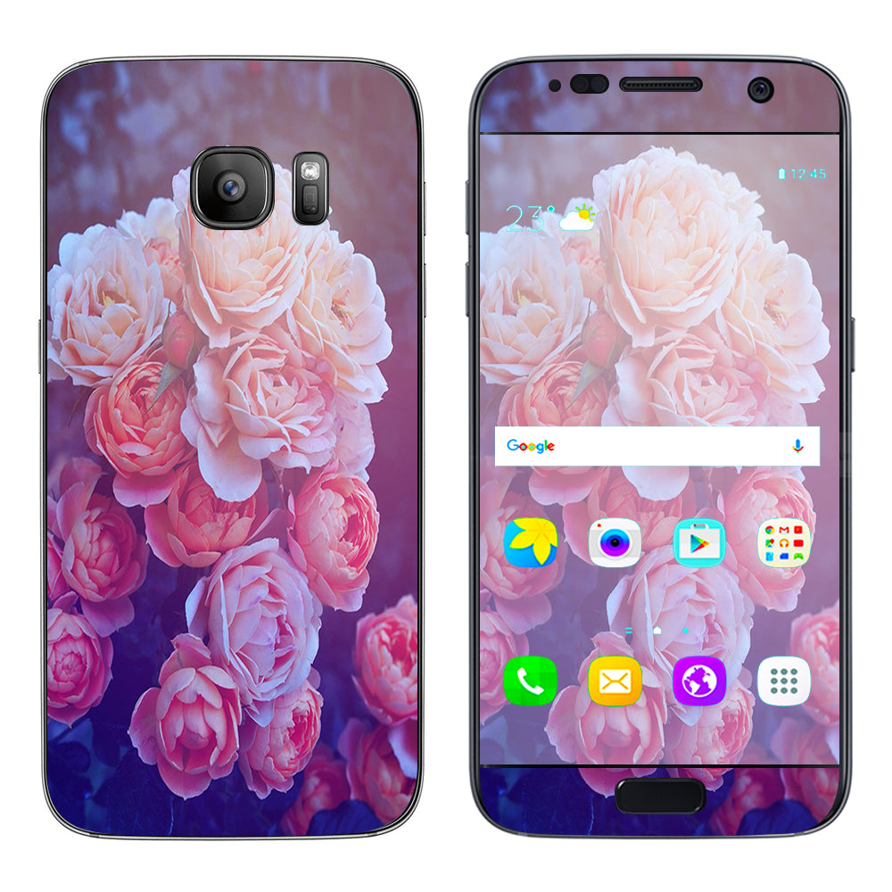  Pink Roses Samsung Galaxy S7 Skin