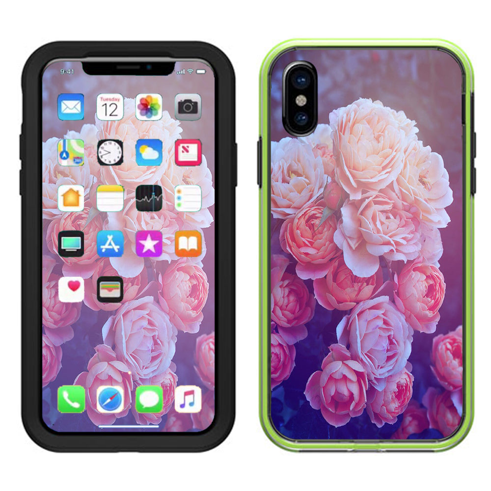  Pink Roses Lifeproof Slam Case iPhone X Skin