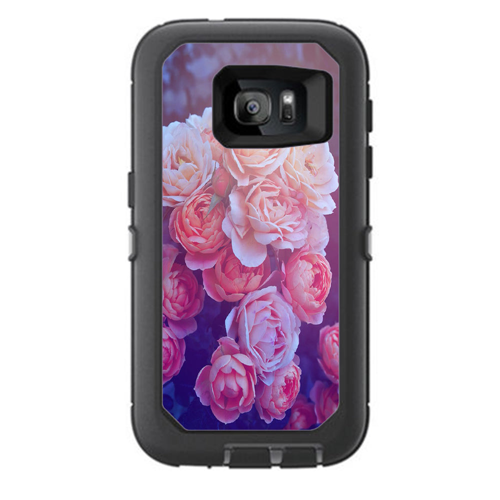  Pink Roses Otterbox Defender Samsung Galaxy S7 Skin